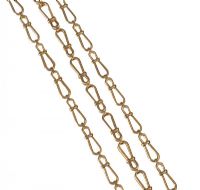 18CT GOLD FANCY-LINK CHAIN NECKLACE at Ross's Online Art Auctions