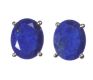 STERLING SILVER AND LAPIS LAZULI STUD EARRINGS at Ross's Online Art Auctions
