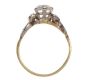 18CT GOLD DIAMOND AND CRYSTAL RING at Ross's Online Art Auctions