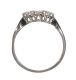 18CT WHITE GOLD AND DIAMOND THREE STONE RING at Ross's Online Art Auctions