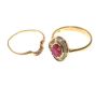 TWO GOLD RUBY AND DIAMOND RINGS at Ross's Online Art Auctions
