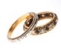 COLLECTION OF FIVE GOLD CRYSTAL-SET RINGS at Ross's Online Art Auctions