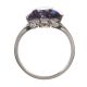9CT WHITE GOLD ALEXANDRITE AND DIAMOND RING at Ross's Online Art Auctions