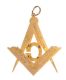 9CT GOLD MASONIC PENDANT SET WITH TURQUOISE at Ross's Online Art Auctions