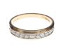 9CT GOLD AND DIAMOND HALF-ETERNITY RING at Ross's Online Art Auctions