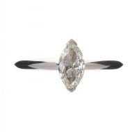 PLATINUM AND DIAMOND SOLITAIRE RING at Ross's Online Art Auctions