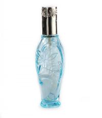 SILVER AND BLUE GLASS PERFUME ATOMISER at Ross's Online Art Auctions