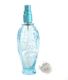 SILVER AND BLUE GLASS PERFUME ATOMISER at Ross's Online Art Auctions