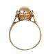 9CT GOLD AND FAUX PEARL RING at Ross's Online Art Auctions