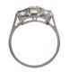 18CT WHITE GOLD AND DIAMOND TABLET CLUSTER RING IN THE STYLE OF ART DECO at Ross's Online Art Auctions