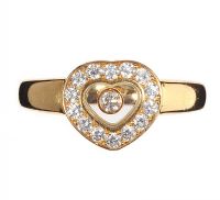 CHOPARD 'HAPPY DIAMONDS' 18CT GOLD AND DIAMOND RING at Ross's Online Art Auctions