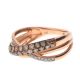 14CT ROSE GOLD AND DIAMOND DRESS RING WITH ORIGINAL BLOOMINGDALE'S BOX at Ross's Online Art Auctions
