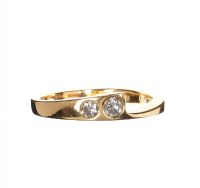 18CT GOLD AND DIAMOND RING BY GRAHAM HARRON at Ross's Online Art Auctions