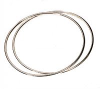 TWO TIFFANY & CO STERLING SILVER SLAVE BANGLES at Ross's Online Art Auctions