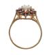 9CT GOLD GARNET AND OPAL CLUSTER RING at Ross's Online Art Auctions