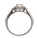 18CT WHITE GOLD AND DIAMOND HALO CLUSTER RING at Ross's Online Art Auctions