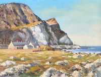 SUNLIGHT & SHADOW, GARRON POINT, COUNTY ANTRIM by Ivan Beggs at Ross's Online Art Auctions
