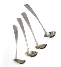 SET OF FOUR SILVER TODDY LADLES at Ross's Online Art Auctions