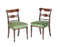 PAIR OF ANTIQUE PIERCED BACK SIDE CHAIRS at Ross's Online Art Auctions
