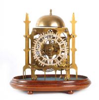 DOUBLE FUSEE SKELETON CLOCK at Ross's Online Art Auctions