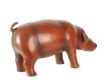 LEATHER PIG FOOTSTOOL at Ross's Online Art Auctions