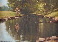 DALL RIVER, CUSHENDALL by Samuel McLarnon UWS at Ross's Online Art Auctions