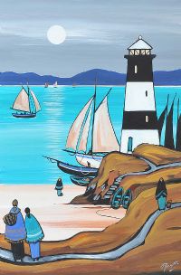 THE TALL LIGHTHOUSE by J.P. Rooney at Ross's Online Art Auctions
