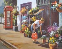 FLOWER SHOP by Donal McNaughton at Ross's Online Art Auctions