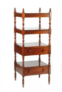 MAHOGANY FOUR TIER WHAT NOT at Ross's Online Art Auctions