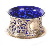 IRISH SILVER DISH RING & LINER at Ross's Online Art Auctions