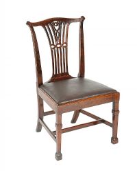 ANTIQUE MAHOGANY SIDE CHAIR at Ross's Online Art Auctions