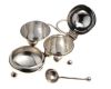 SILVER THREE PIECE CONDIMENT SET at Ross's Online Art Auctions