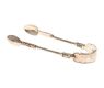 TWO SILVER SUGAR TONGS at Ross's Online Art Auctions