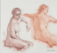 FEMALE NUDE STUDIES by Thomas Ryan PPRHA at Ross's Online Art Auctions