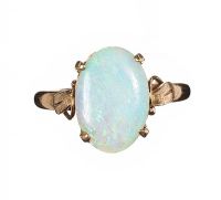 14CT GOLD OPAL RING at Ross's Online Art Auctions