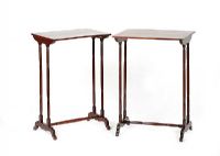 PAIR OF ANTIQUE MAHOGANY OCCASIONAL TABLES at Ross's Online Art Auctions