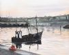 OIL, 'FISHING BOAT' SIGNED CONN at Ross's Online Art Auctions
