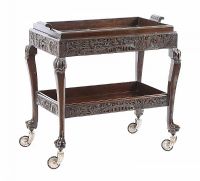 CARVED ORIENTAL TROLLEY at Ross's Online Art Auctions