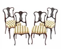 SET OF FOUR EDWARDIAN PARLOUR CHAIRS at Ross's Online Art Auctions