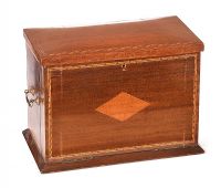 EDWARDIAN INLAID STATIONERY BOX at Ross's Online Art Auctions