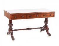 WILLIAM IV THREE DRAWER SIDE TABLE at Ross's Online Art Auctions