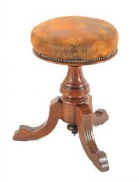 REVOLVING PIANO STOOL at Ross's Online Art Auctions