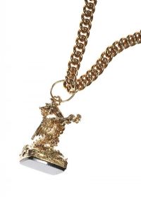 9CT GOLD CHAIN AND FOB at Ross's Online Art Auctions