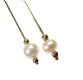 9CT GOLD  AND CULTURED PEARL DROP EARRINGS at Ross's Online Art Auctions