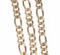 9CT GOLD FIGARO-LINK CHAIN at Ross's Online Art Auctions