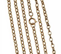 9CT GOLD BELCHER-LINK CHAIN at Ross's Online Art Auctions