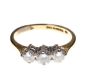 18CT GOLD AND THREE STONE DIAMOND RING at Ross's Online Art Auctions