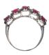 WHITE GOLD DIAMOND AND RUBY RING at Ross's Online Art Auctions