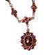 9CT GOLD AND GARNET NECKLACE at Ross's Online Art Auctions