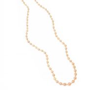 GRADUATED CULTURED PEARL NECKLACE WITH PIERCED 9CT GOLD CLASP at Ross's Online Art Auctions